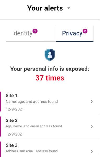 Experian IdentityWorks alerts