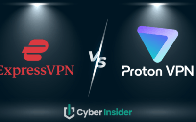 ExpressVPN vs. Proton VPN comparison featured image (2024 design)