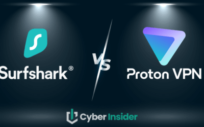 Surfshark vs. Proton VPN comparison featured image (2024 design)