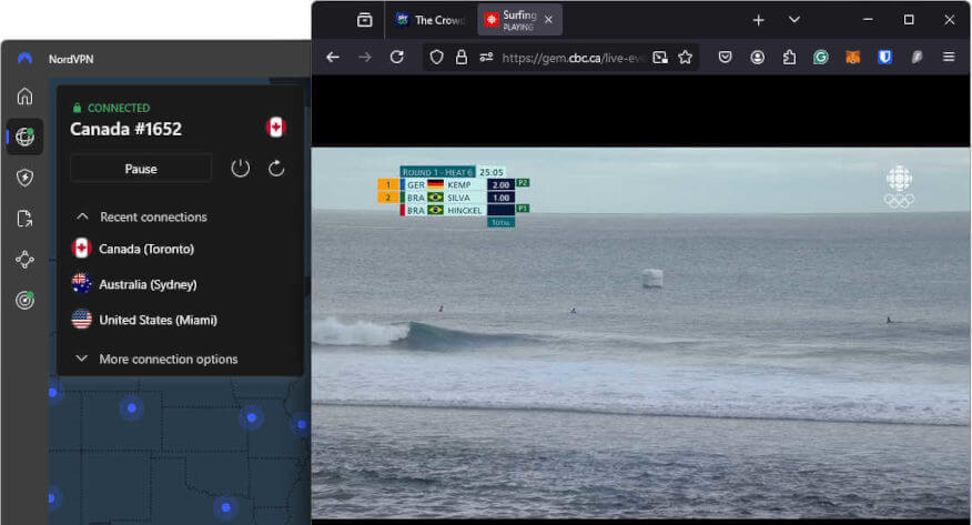NordVPN can stream CBC GEM