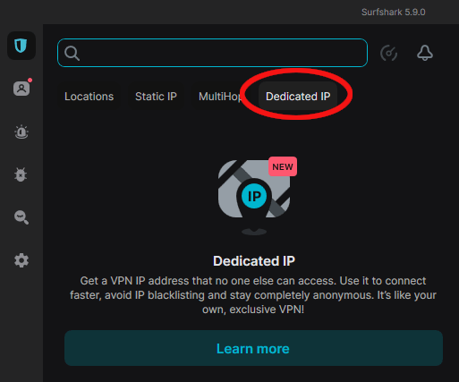 Surfshark Dedicated IP