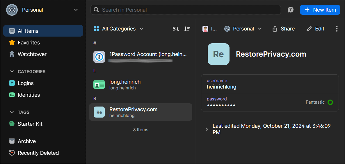 1Password for Windows