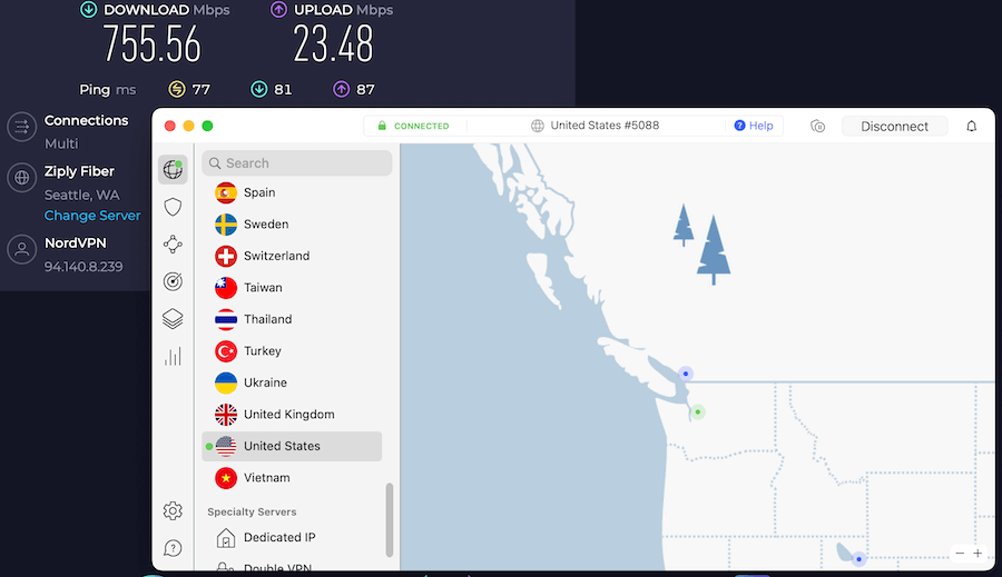 NordVPN speed test Black Friday