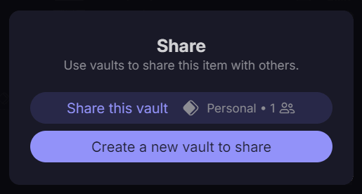 Proton Pass Vault Sharing