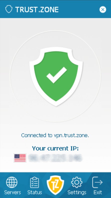 Screenshot of trust.zone's windows app