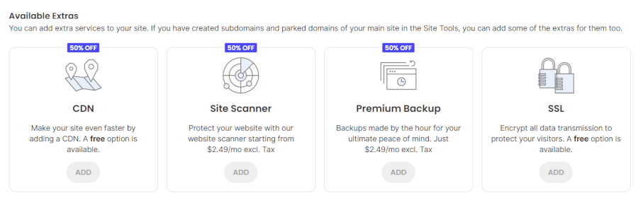 SiteGround Extras