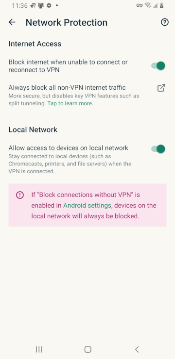 ExpressVPN Network Protection