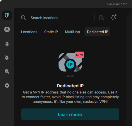 Surfshark get dedicated IP