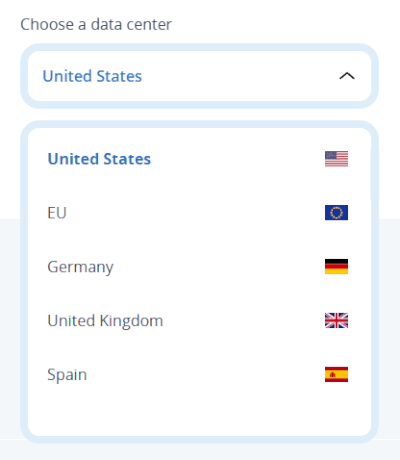 IONOS server locations