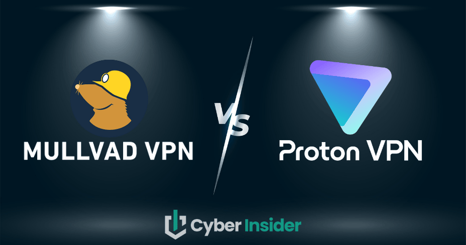 Mullvad VPN vs. Proton VPN comparison featured image CyberInsider