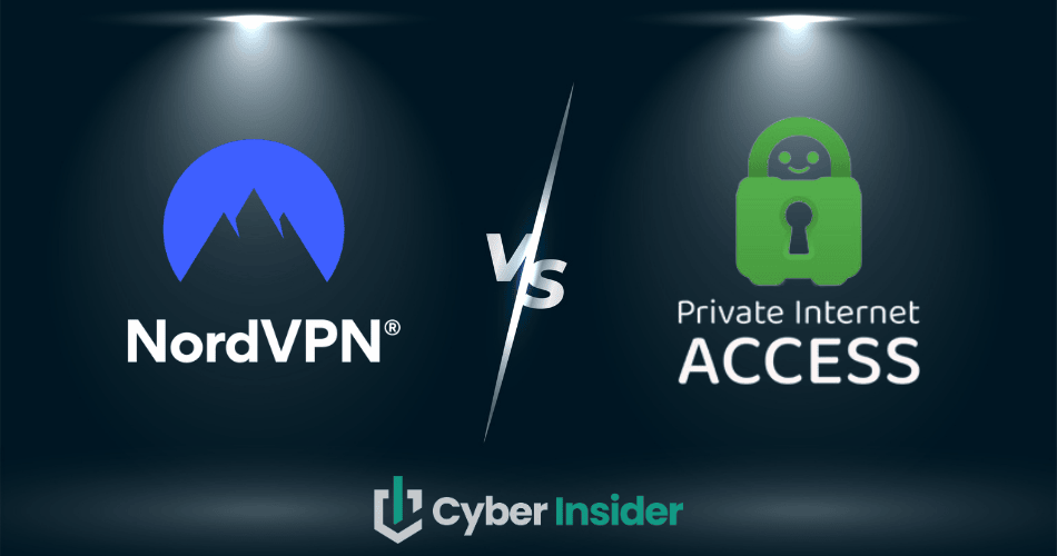 NordVPN vs. PIA comparison featured image CyberInsider