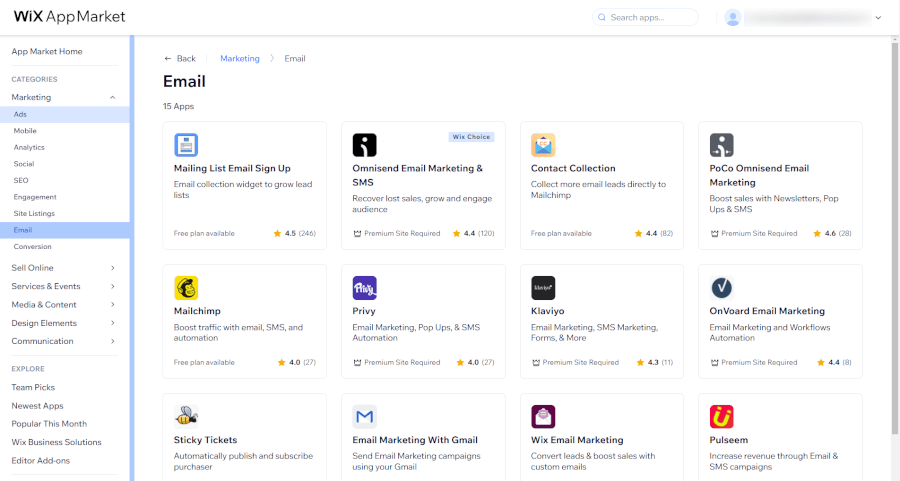Wix AppMarket