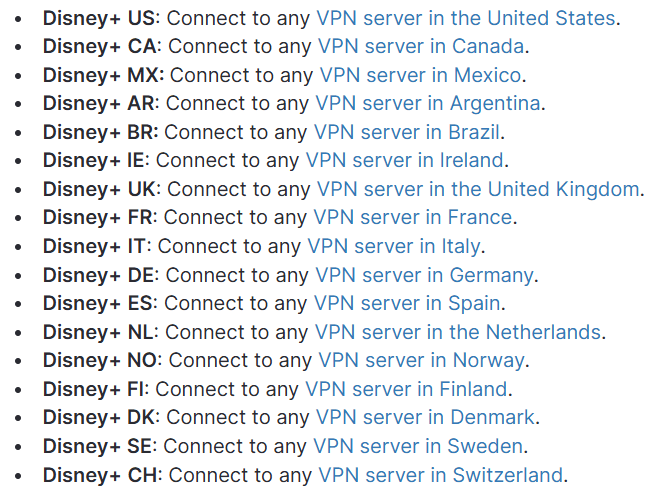 NordVPN Disney Libraries