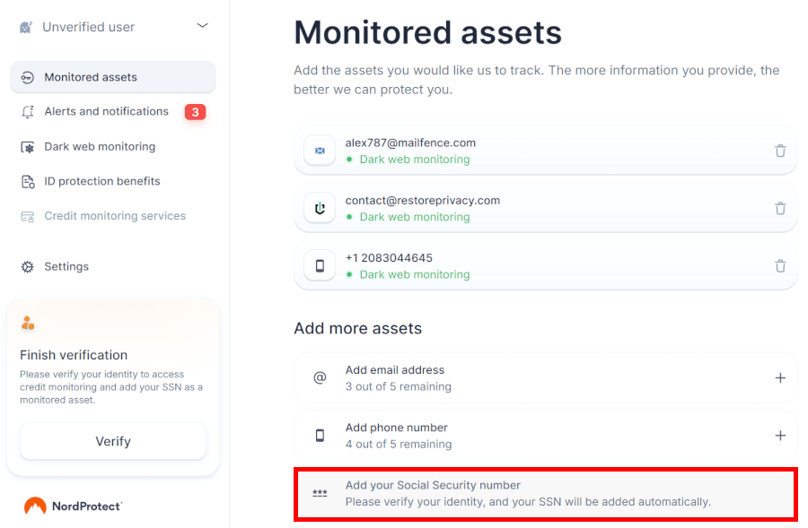 NordProtect UI