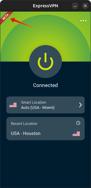 ExpressVPN beta GUI for Linux