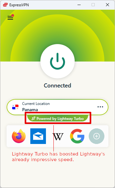 ExpressVPN with Lightway Turbo