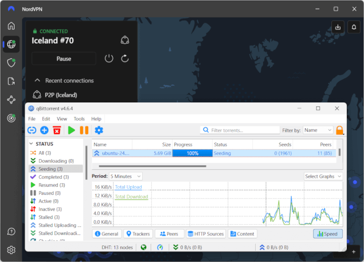 NordVPN and qBittorrent working - small