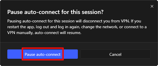 NordVPN pause auto-connect