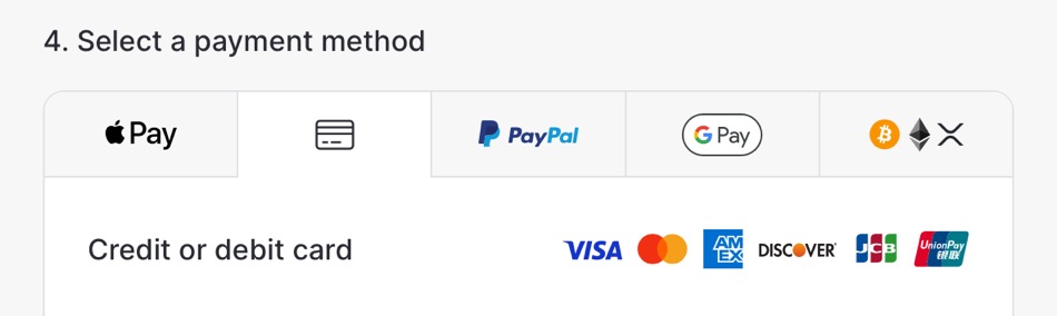 NordVPN payment options