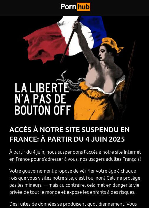 France block message