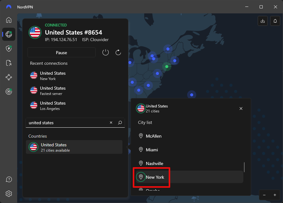 NordVPN New York