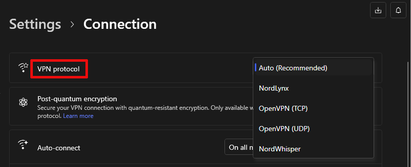 NordVPN protocols