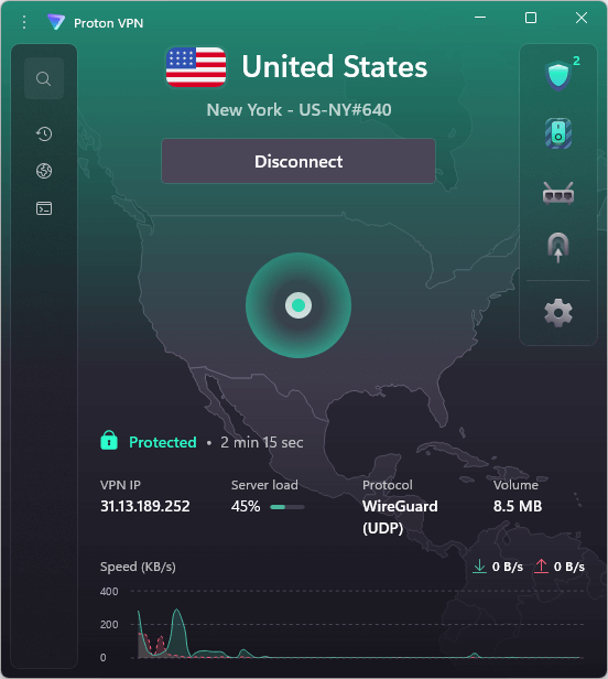 Proton VPN new UI
